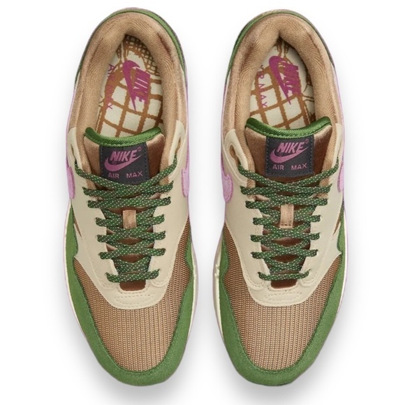 Nike Air Max 1 SH TreeLine Skunk Green Purple (Women's US 10-10.5) AUTHENTIC - Picture 3 of 8